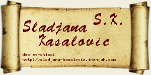 Slađana Kasalović vizit kartica